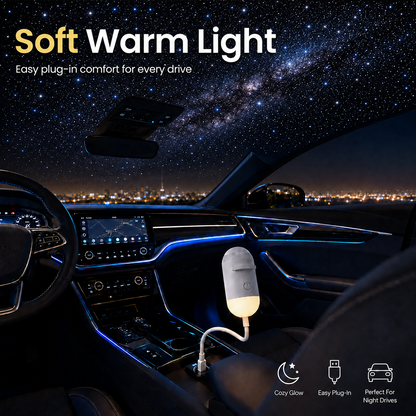 2-in-1 Galaxy Star Projector USB Night Light for Indoor Decor