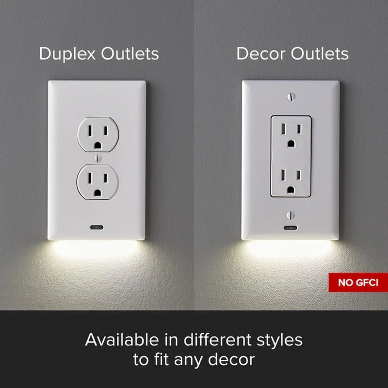 Outlet Cover with Integrated LED Night Light – Ggvbeauty