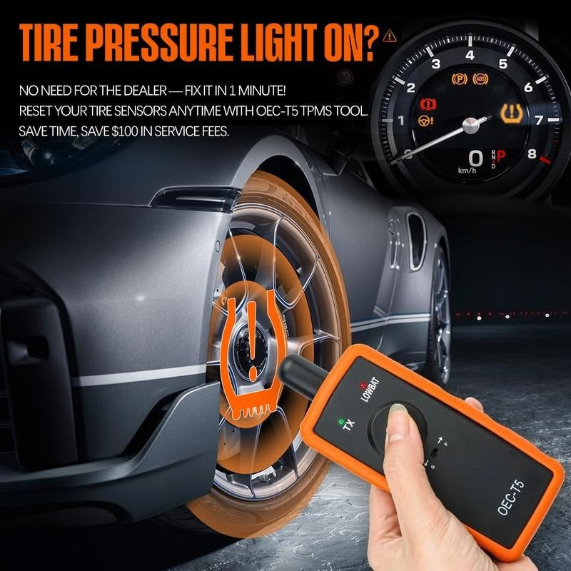TPMS Relearn Reset Tool for Tire Pressure Monitoring Sensor