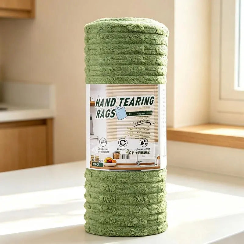 Multipurpose Reusable Tear-Off Cleaning Cloth Roll