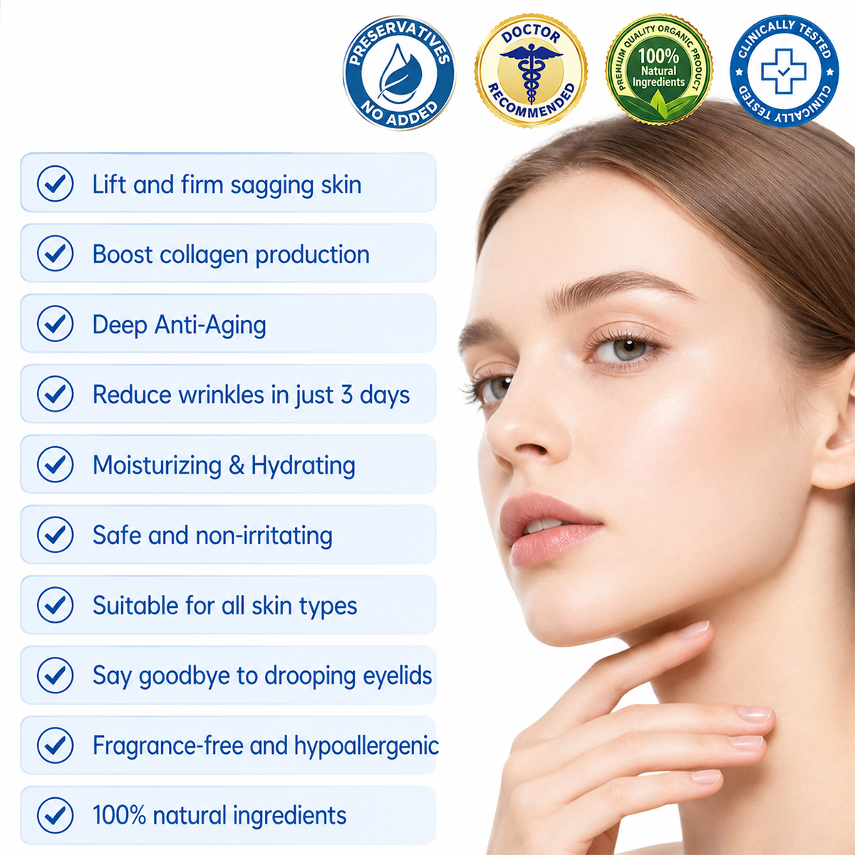 PDRN Firming Facial Cream, For Smoother‑Looking Skin