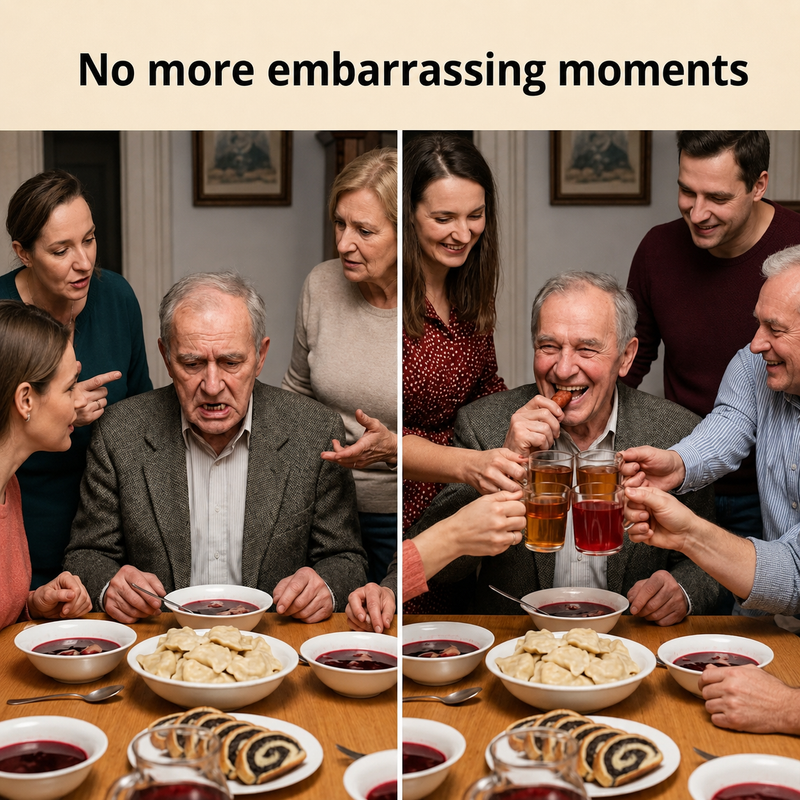 No more embarrassing denture moments