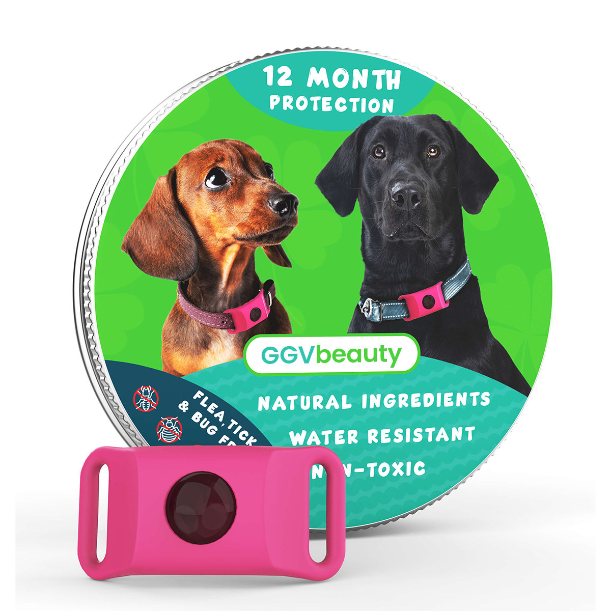GGVbeauty 12 Month Flea Tick Pet Protector