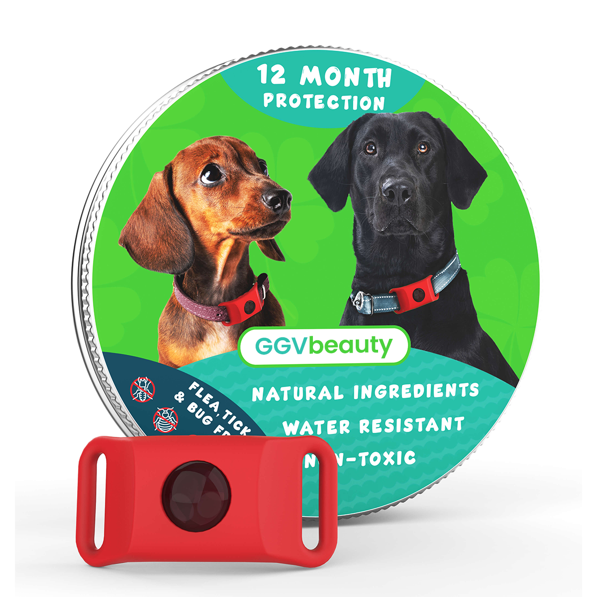 GGVbeauty 12 Month Flea Tick Pet Protector
