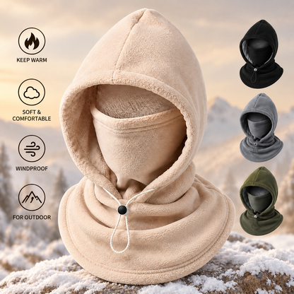 3-in-1 Winter Fleece Balaclava Hood 🧣❄️ Warm Face, Ear & Neck Cover