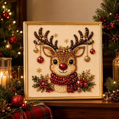 3D Pearl Art Kit – Christmas DIY Craft Set for Kids & Family Creative Fun