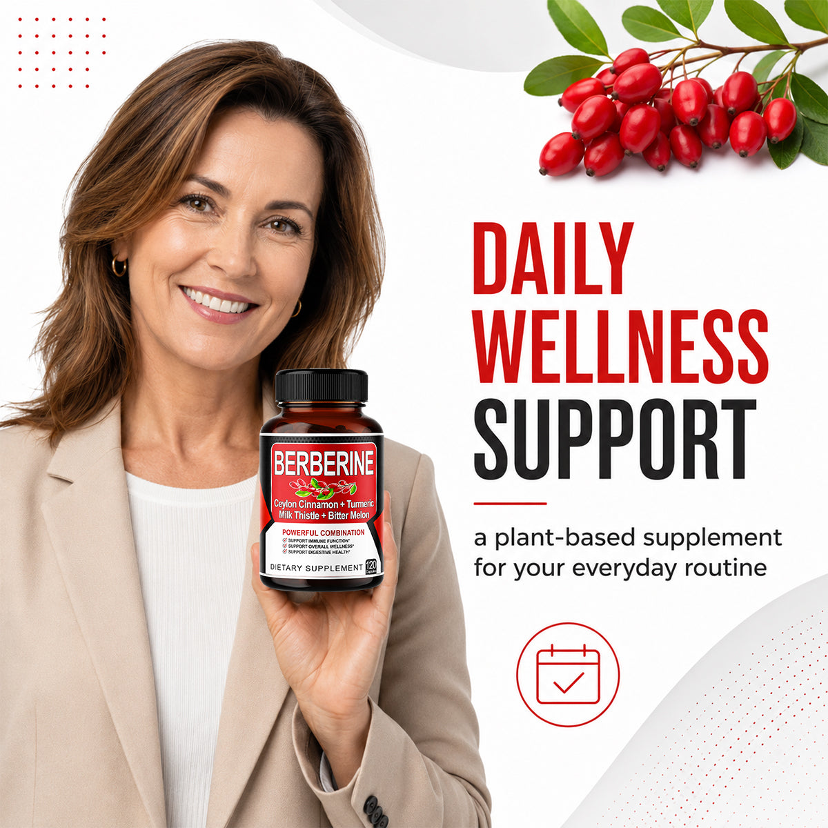 Advanced 8‑in‑1 Berberine Supplement with Cinnamon & Gymnema