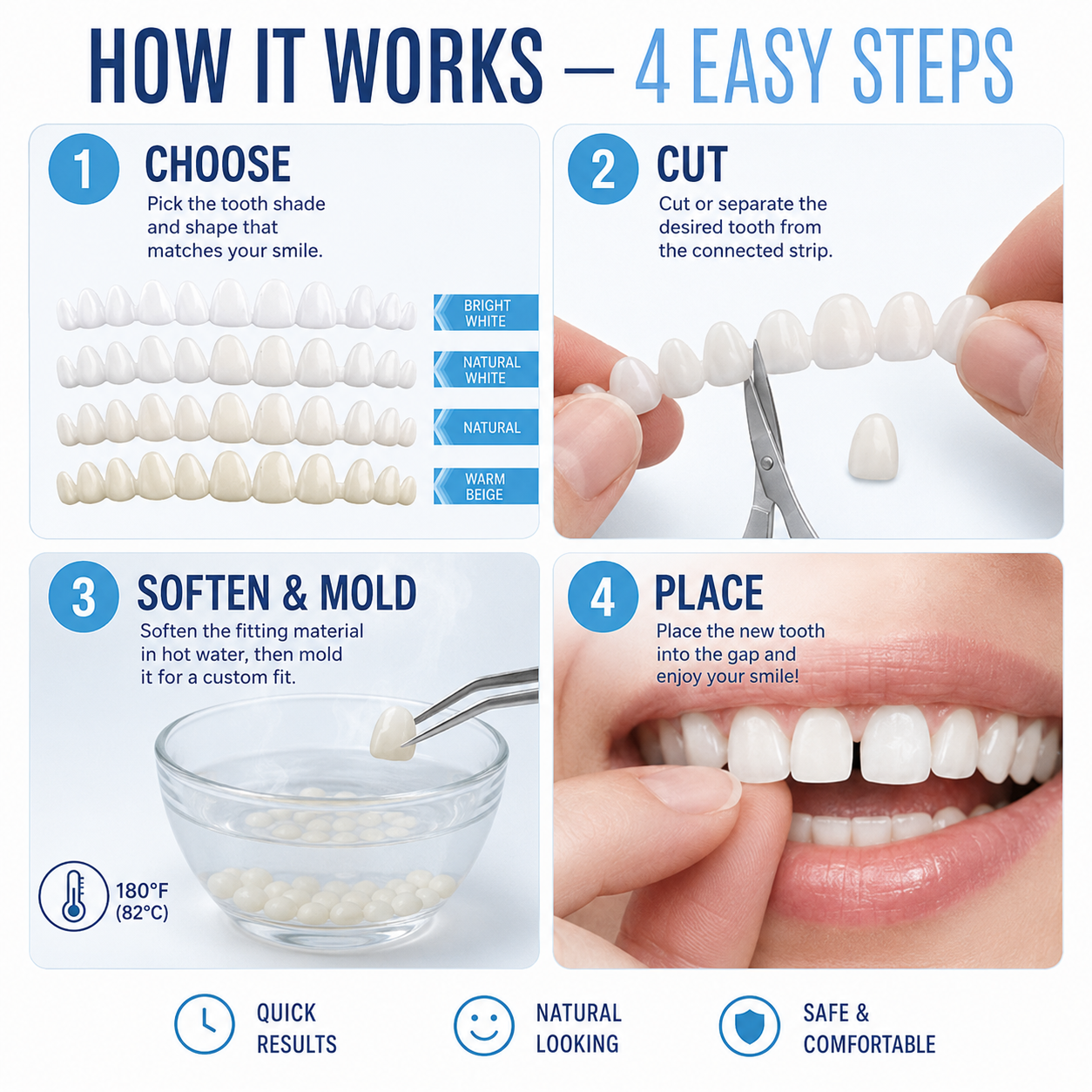 Temporary Tooth Replacement Kit