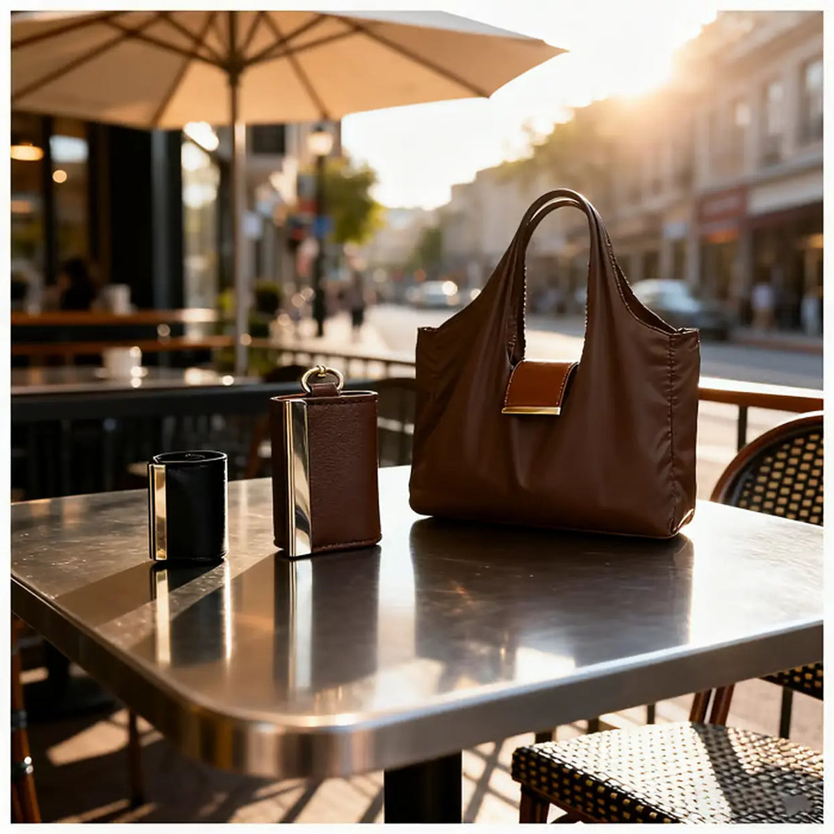 👜✨Foldable Keychain Shopping Bag, Eco Reusable Tote