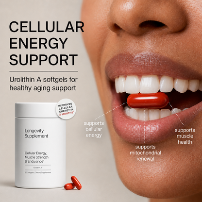 Urolithin A Softgels, Daily Dietary Supplement for Cellular Health, Muscle & Healthy Aging Support