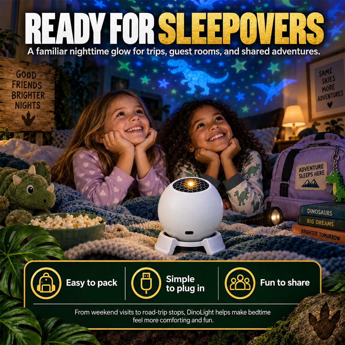 360° Dinosaur Star Projector – Turn Bedtime Into an Adventure