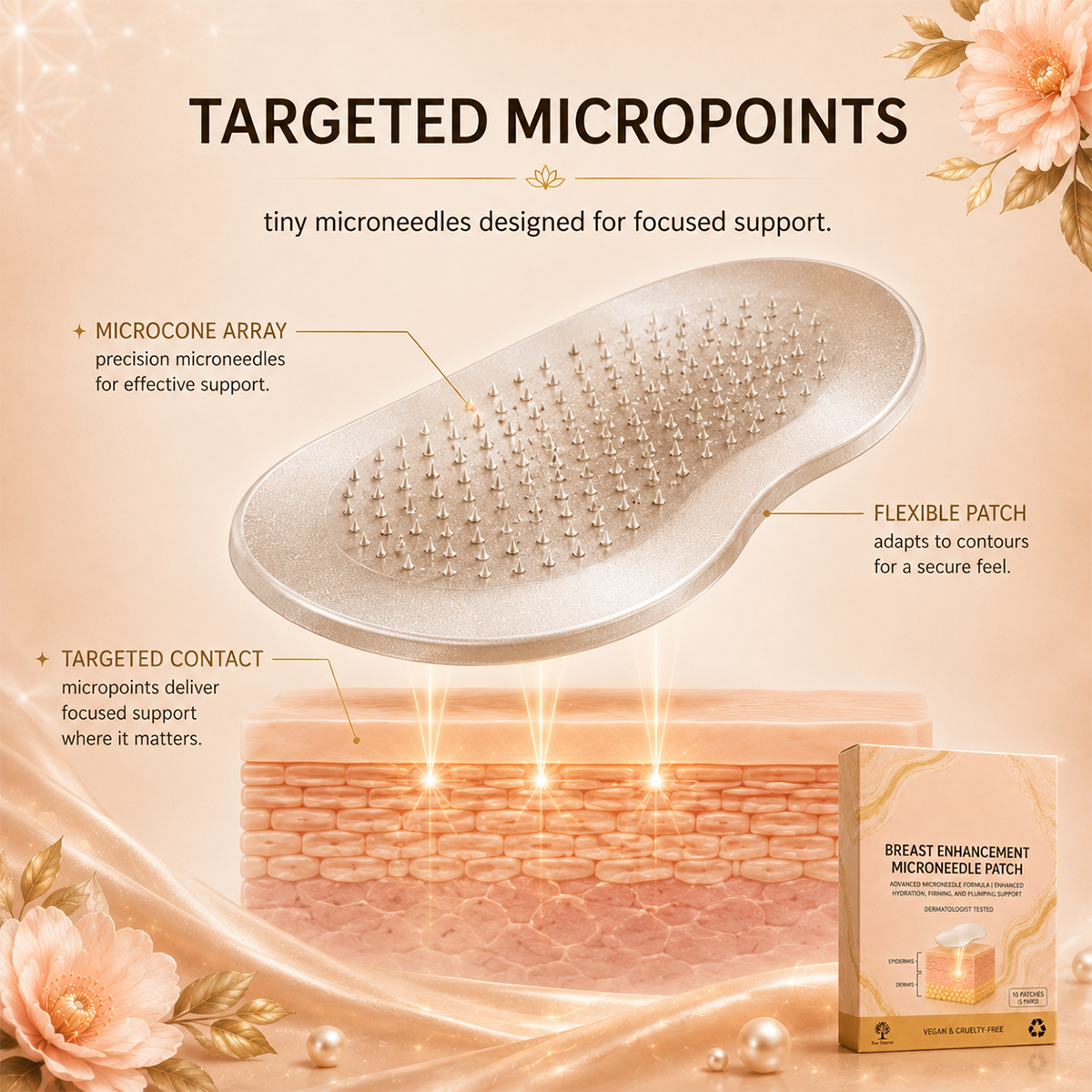 Breast Enhance Mentmicroneedle Patch