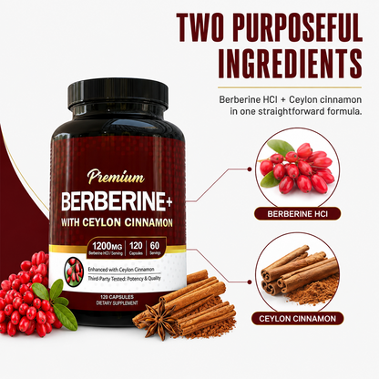 Berberine HCl Capsules with Ceylon Cinnamon