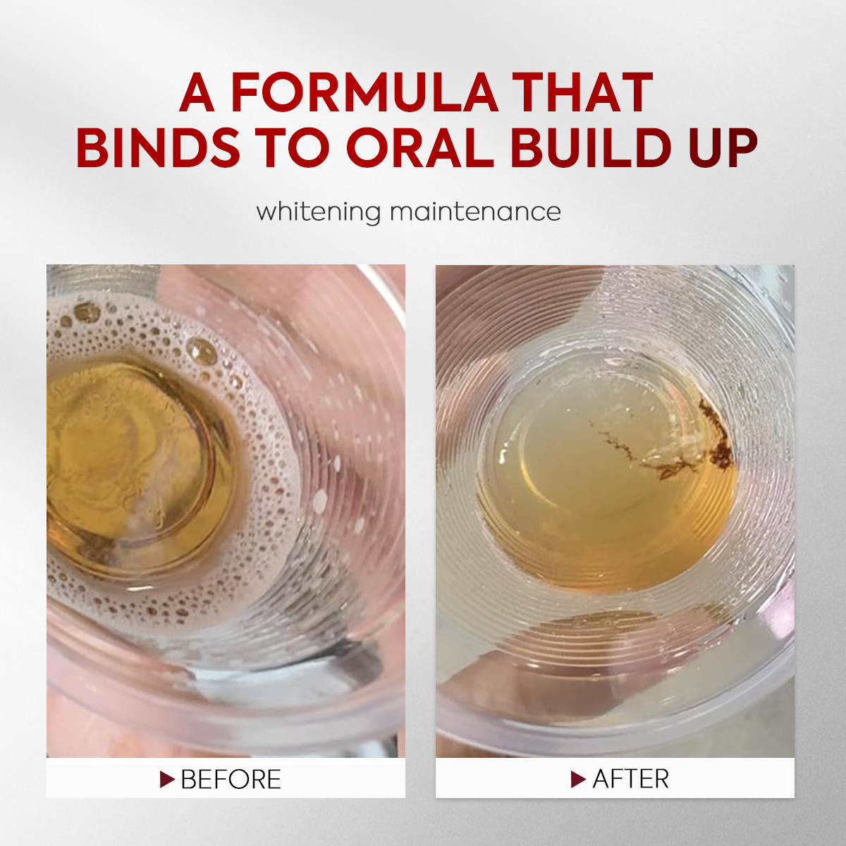 Advanced Stain-Lifting Whitening Mouthwash: Visible Debris Removal & Fresh Breath