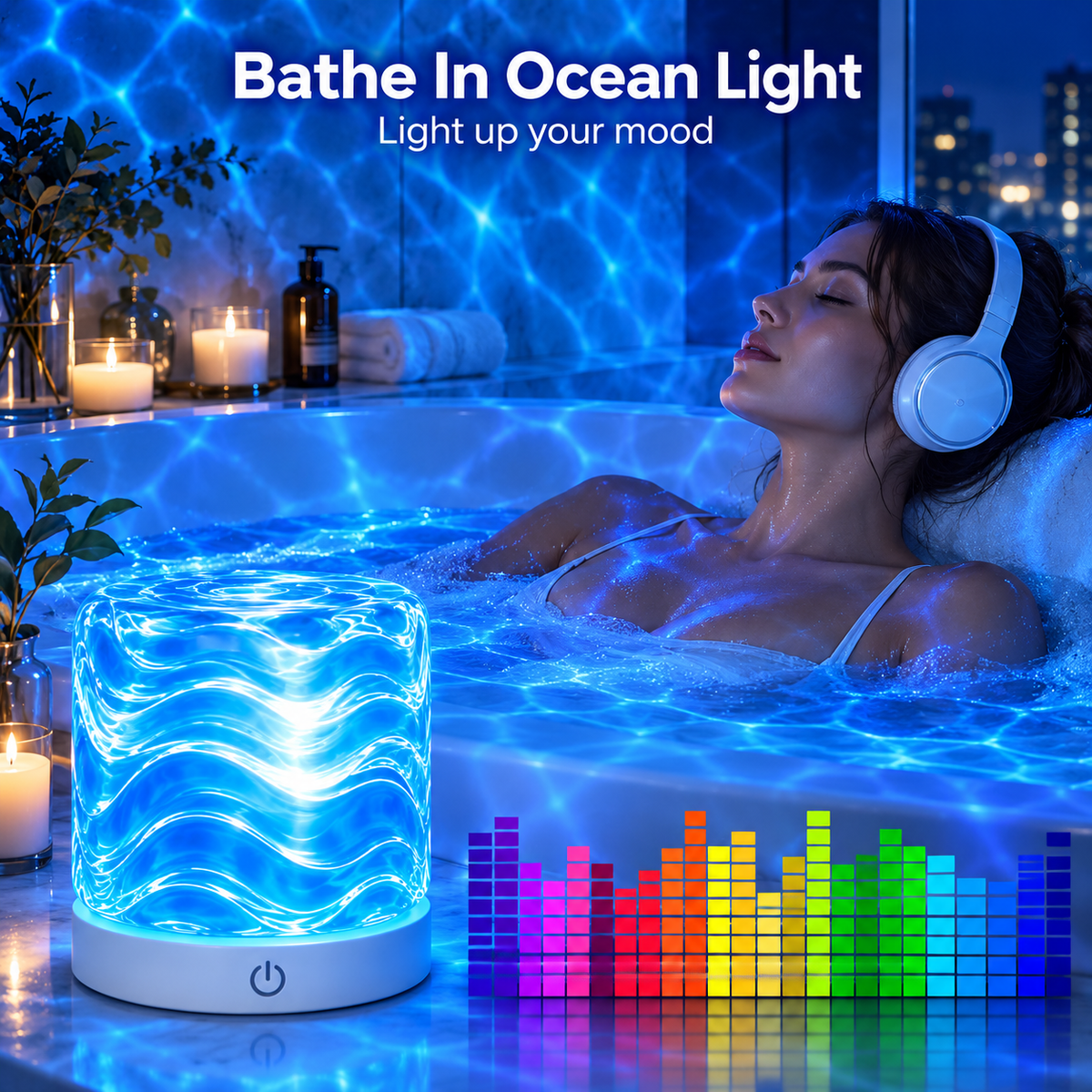 16 Color Changeable Ocean Wave Projector Light