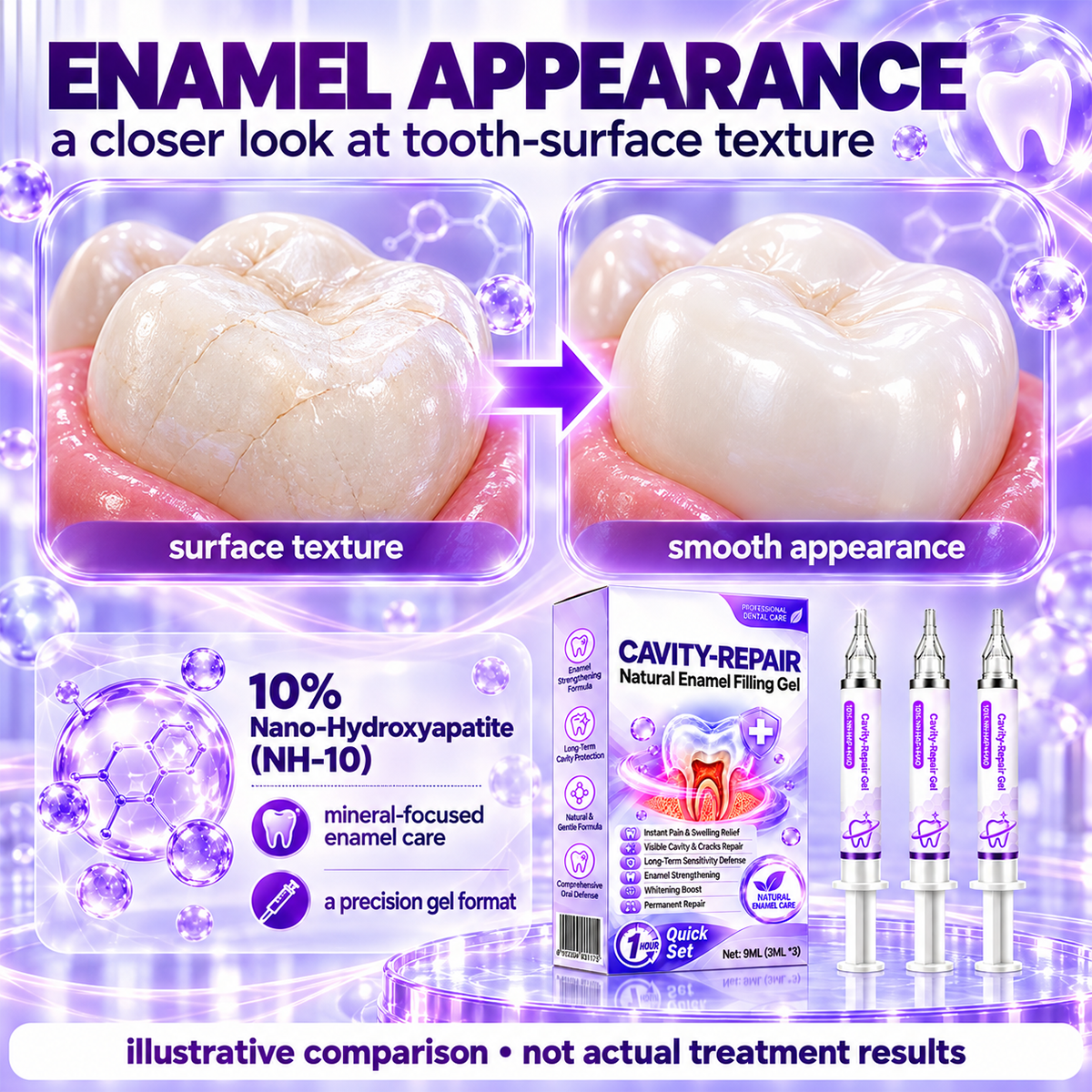 Naturally Repair Damaged Enamel and Whiten Teeth
