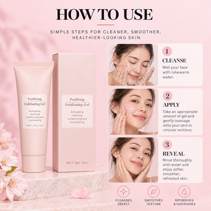 Gentle Facial & Body Exfoliating Gel for Skin Refreshing