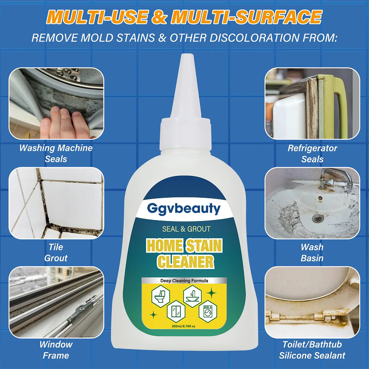 Mold Remover Gel, Heavy Duty Stain Cleaner