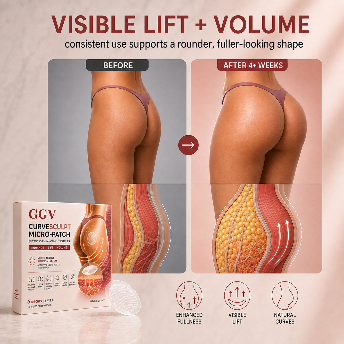 CurveSculpt™ Micro-Patch Firm • Smooth • Sculpt Curves