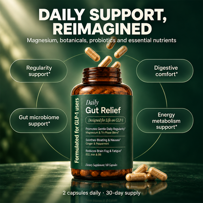 Daily Gut Relief Digestive Support Capsules, 60 Count