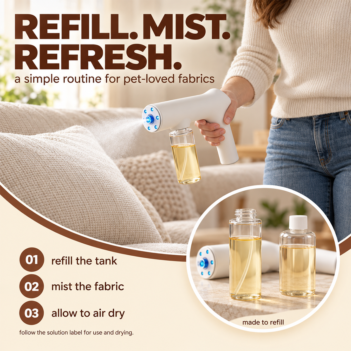 Enzyme Mist Fogger for Odor Treatment