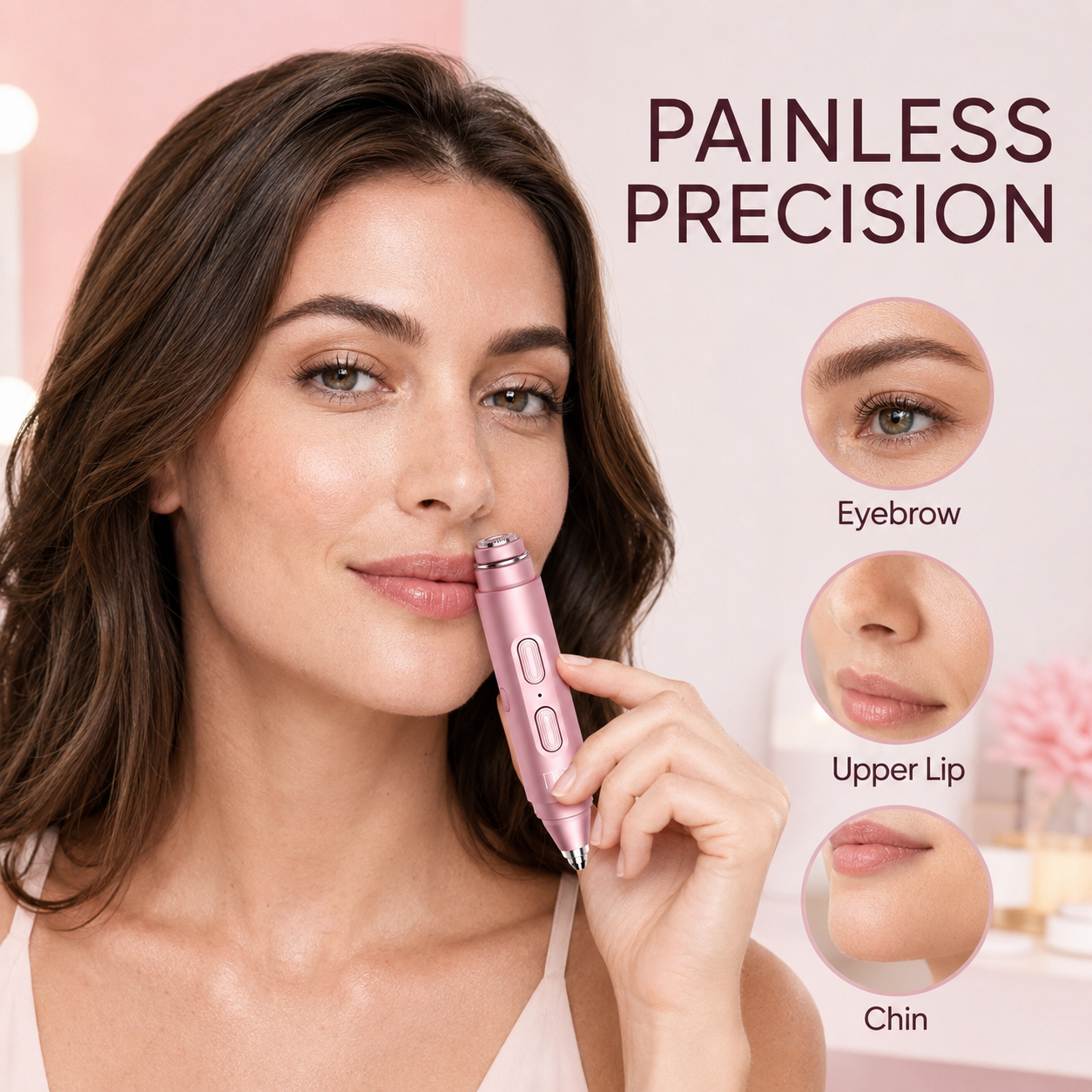 2 in 1 facial & eyebrow hair trimmer