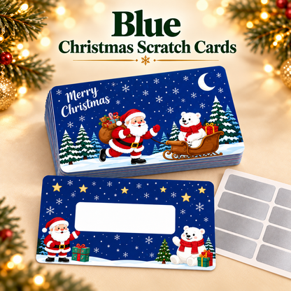 🎄60Pcs Kids Christmas Scratch Off Reward Cards, Xmas Party Supplies