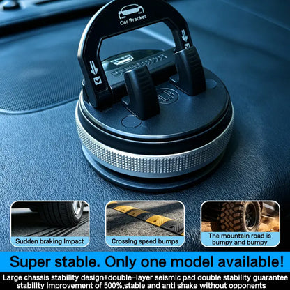 Car Phone Holder, 360° Rotatable Dashboard Mount for Navigation