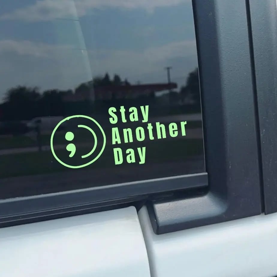 Share Pack SAD Mental Health Awareness Car Decal, 5 Pcs