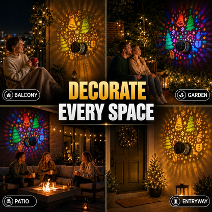 ☀️ Decorative Wall Light: Festive Light Patterns, IP65, Auto-On At Night