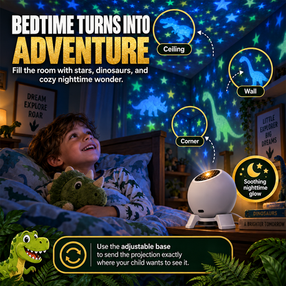 360° Dinosaur Star Projector – Turn Bedtime Into an Adventure