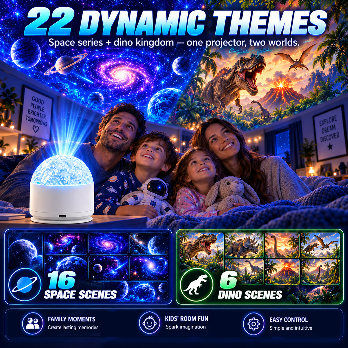 Transform Your Room After Dark.