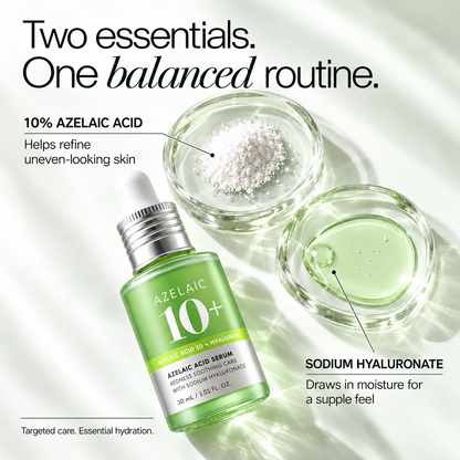 Azelaic Acid 10% + Hyaluronic Acid Soothing Serum, 30ml