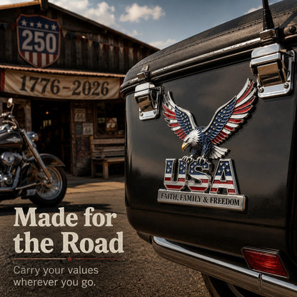 Patriotic 250 Years Metal Emblem