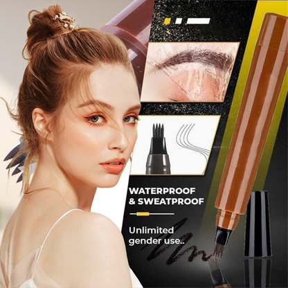 ✨✏️ Waterproof 4-Tip Beard & Eyebrow Pen – Smudge-Proof, Natural Look & Long-Lasting 🌟