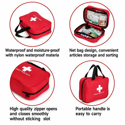 🆘160Piece Waterproof First Aid Kit for Emergencies