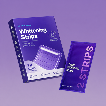 Purple Teeth Whitening Strips
