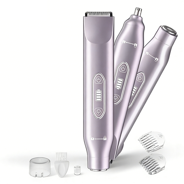 Electric Hair Trimmer for Men & Women – Dual Heads, Waterproof, Replaceable Blades