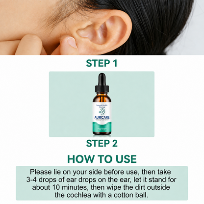 Herbal Ear Care Drops with Lavender, Lemon & Grape Seed Oil, for Ear Comfort Support