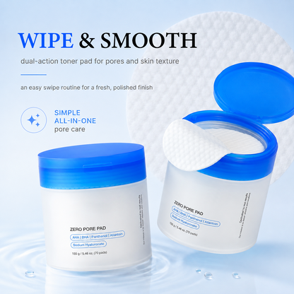 AHA + BHA Facial Toner Pads, Exfoliating Skin Care Pads