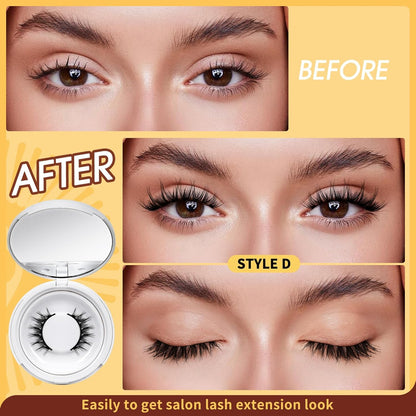🤩Reusable Premium Self-Adhesive Eyelashes | Easy, Quick, Safe! 💖