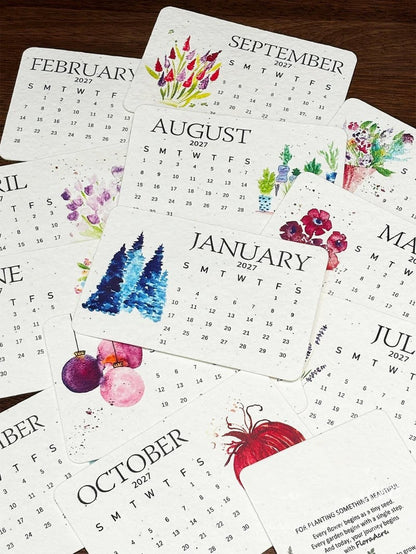 🌱Eco-Friendly Plantable “Timeless” Seed Calendar 2027