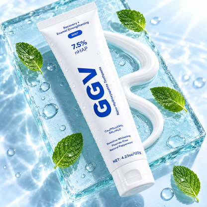 7.5% nHAP Fluoride‑Free Nano‑Hydroxyapatite Toothpaste, Mint