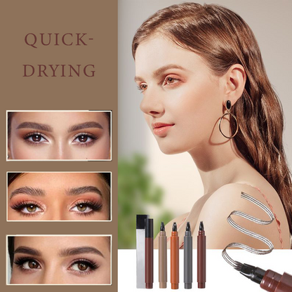 ✨✏️ Waterproof 4-Tip Beard & Eyebrow Pen – Smudge-Proof, Natural Look & Long-Lasting 🌟
