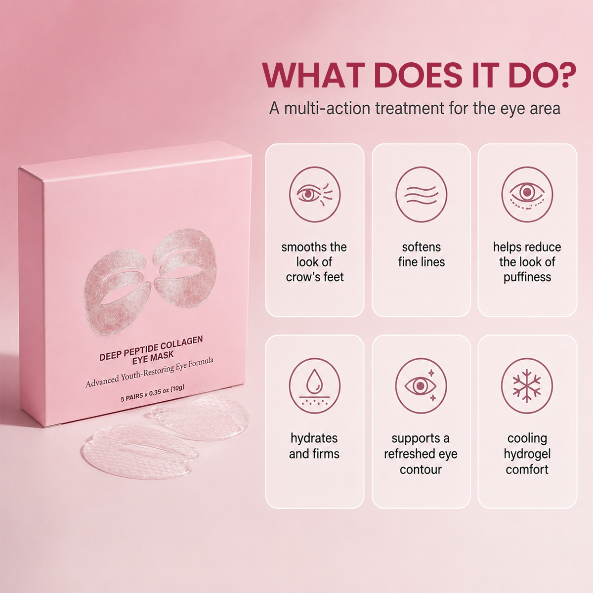Peptide Collagen Moisturizing Eye Mask