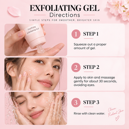 Gentle Facial & Body Exfoliating Gel for Skin Refreshing