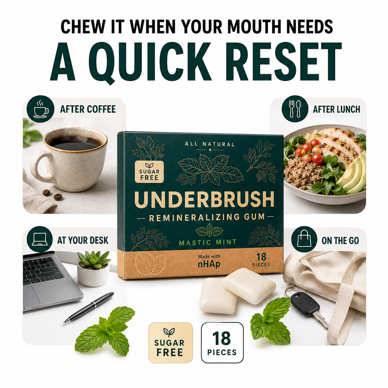 All Natural Remineralizing Gum