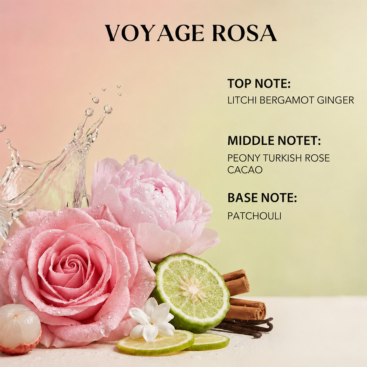 Rosey Fruity Floral Extrait de Parfum, Luxury Scent for Daily Wear