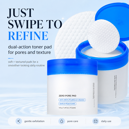 AHA + BHA Facial Toner Pads, Exfoliating Skin Care Pads