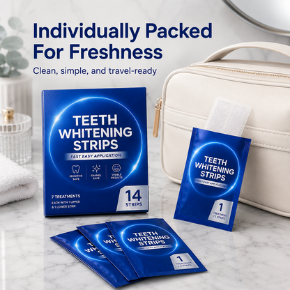 14 Count Premium Teeth Whitening Strips for Stain Removal